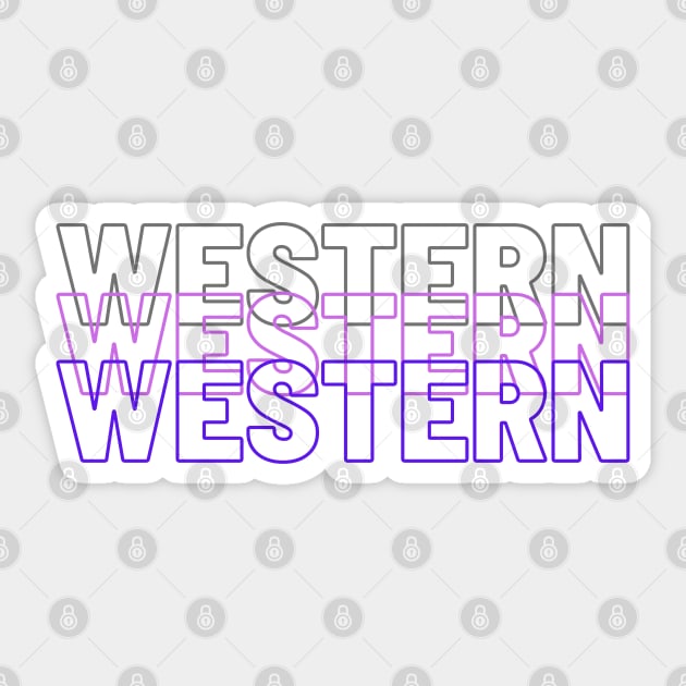 Western Sticker by stickersbyjori